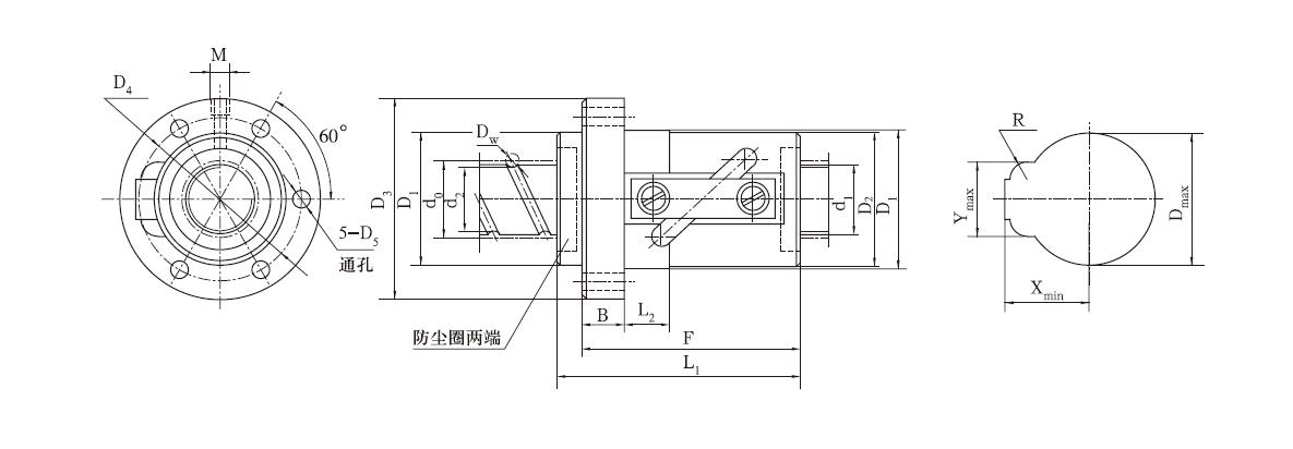 CTF1610-2.5滾珠絲杠